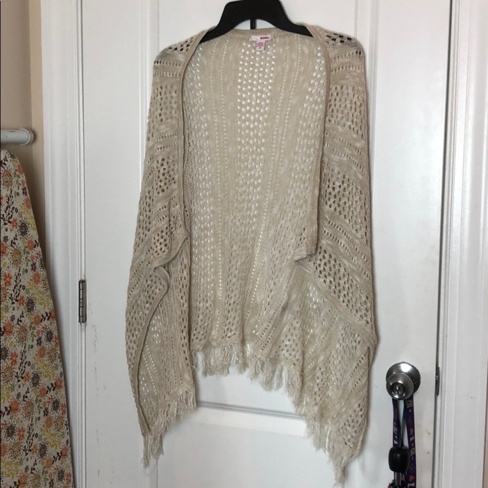 3 cardigans Black Silver and Tan